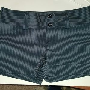 Navy blue, pinstripe dress shorts